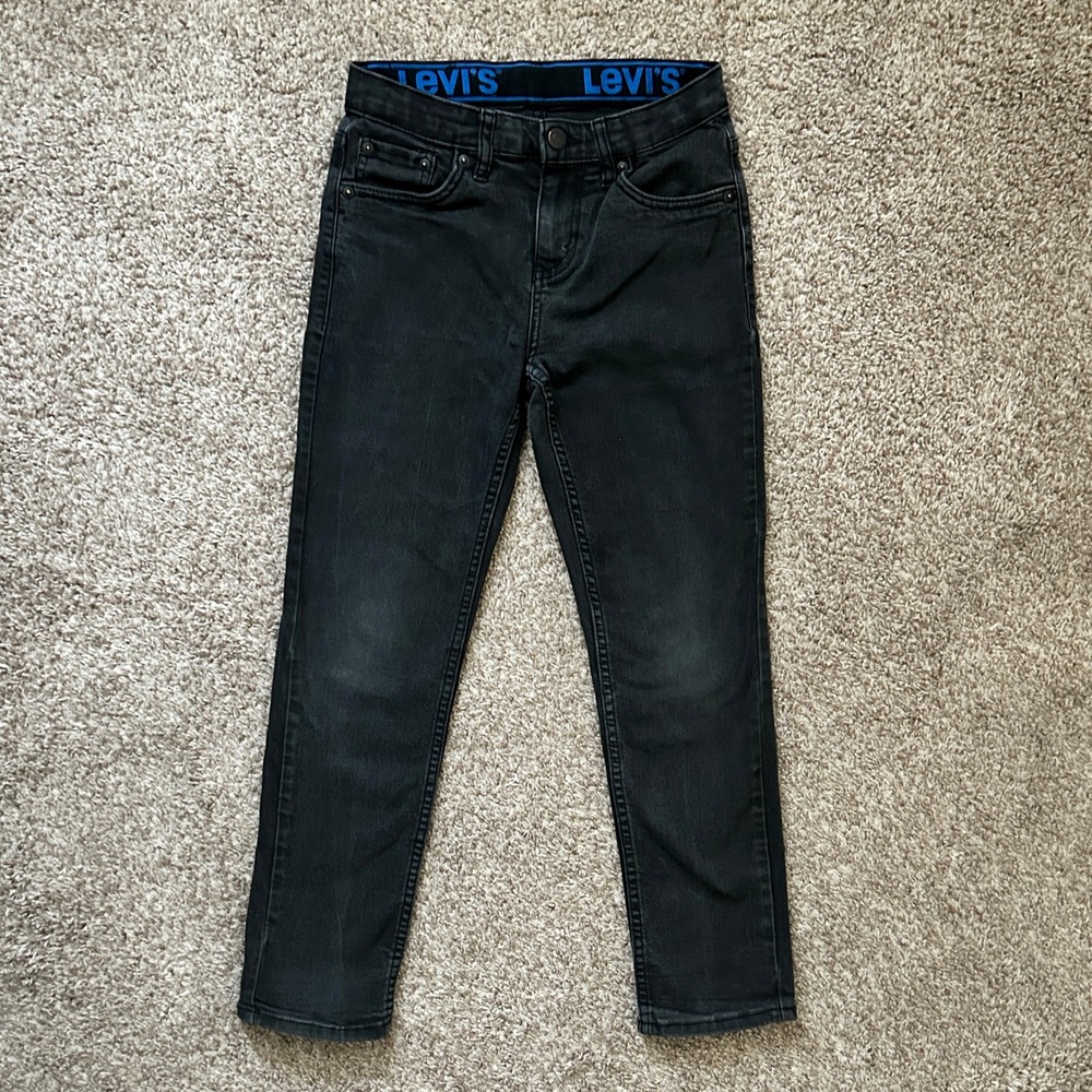 Levi's I Black Wash Jeans I Size 10 I Elastic Waist‎ Adjustable Fit